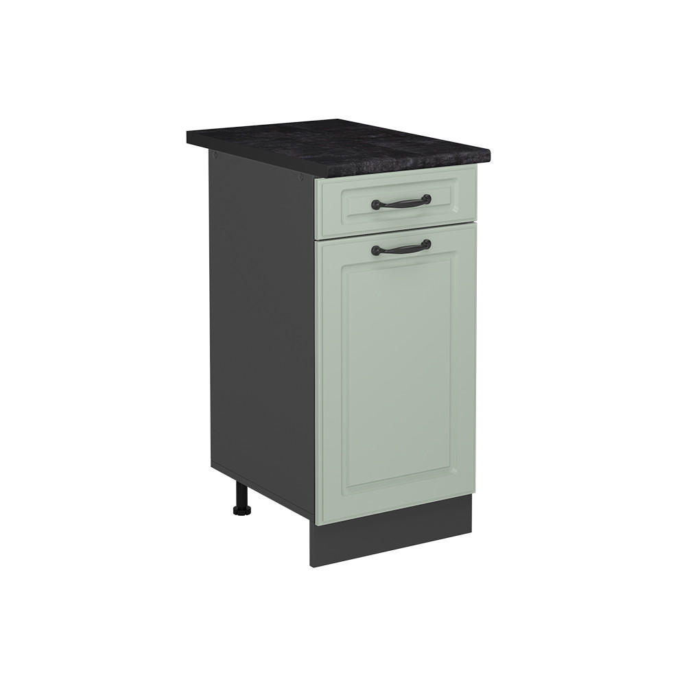 Vicco Küchenunterschrank Grün, Anthrazit 40x81.6x60 cm