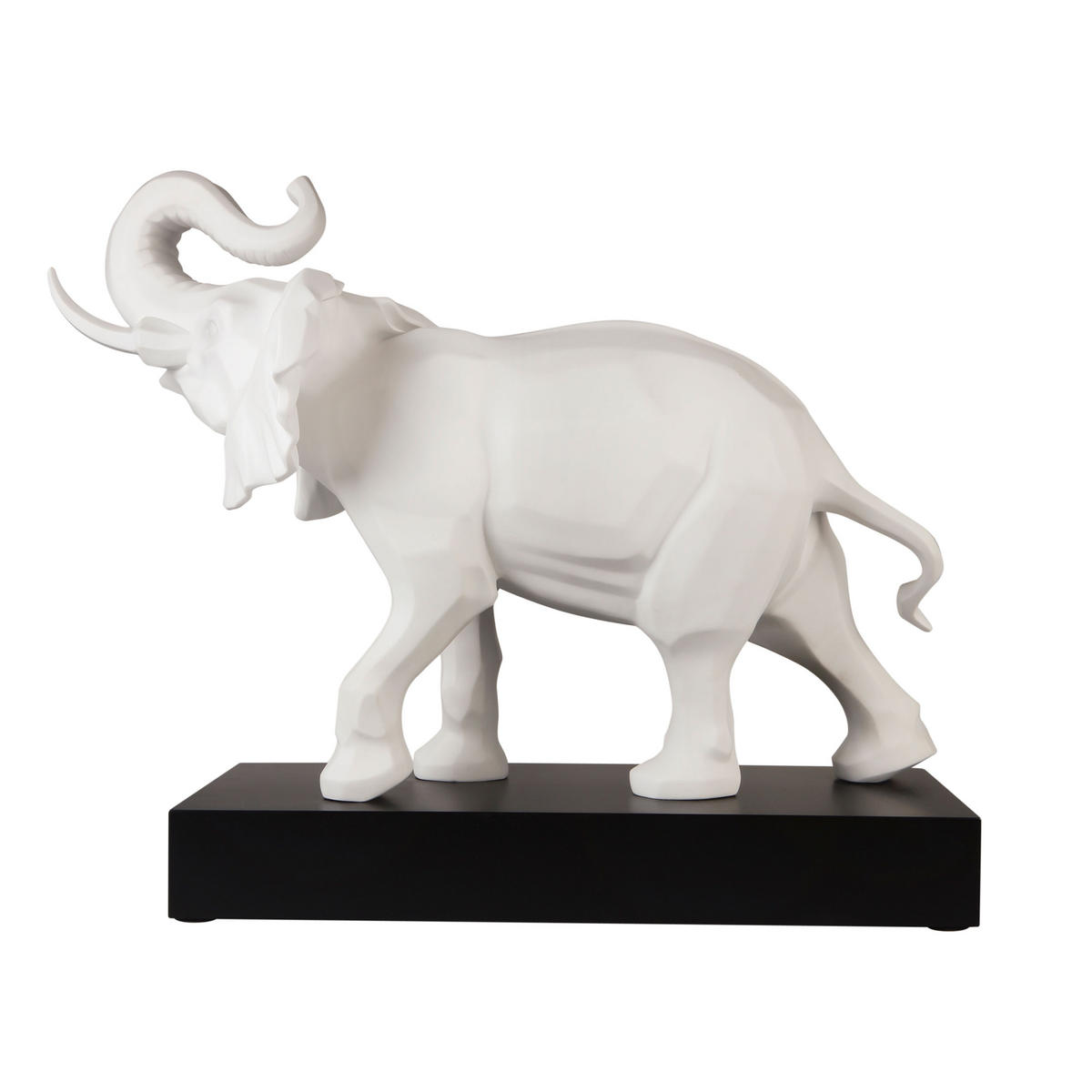 DEKOFIGUR ELEFANT Studio 8 Serengeti weiß 54 cm - Weiß, Keramik (22/43/54cm) - Goebel