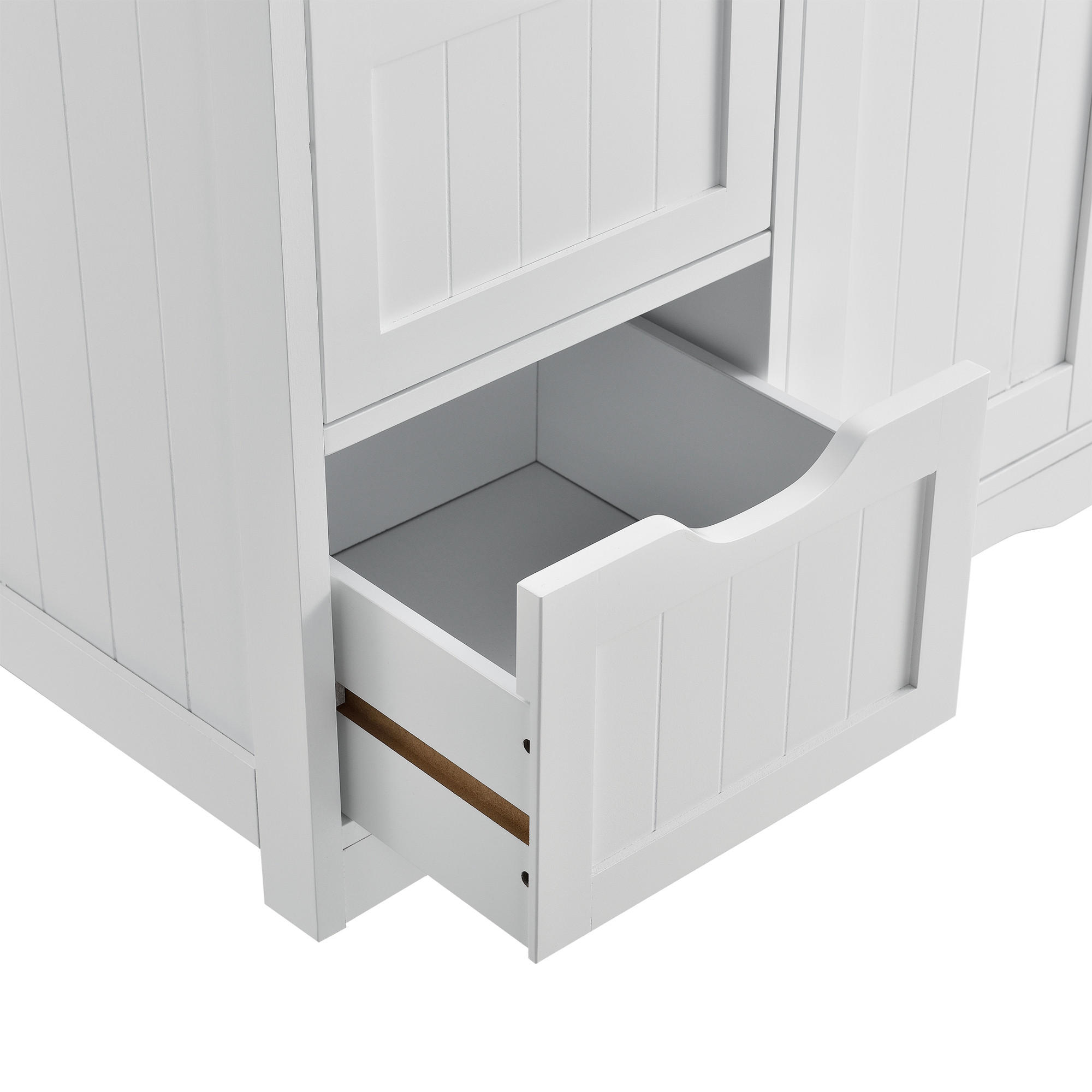 Thumbnail - [en.casa] Badezimmerschrank, Weiß, Holzwerkstoff, 4 Schubladen, 55x81x30 cm, Badezimmer, Badezimmerschränke, Midischränk...