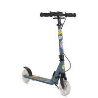 KINDERROLLER Snazzy grau LED-Räder, Frontstoßdämpfer, Seitenständer, Hinterradbremse, faltbar - Grau, Metall (89/40/74cm)