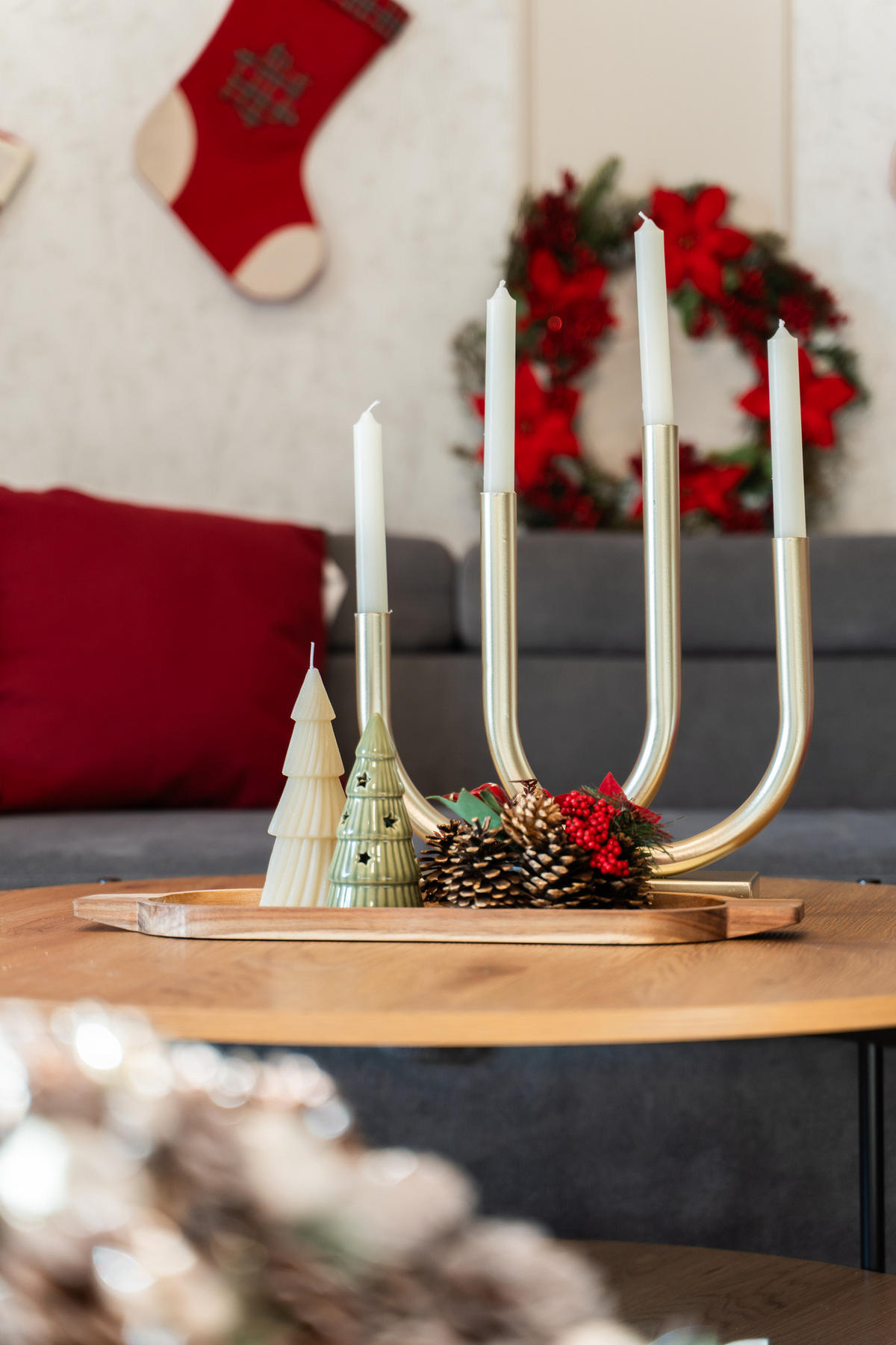 KERZENSTÄNDER aus Metall Tonis 33/9/34 cm - Goldfarben, Metall (9/34/33cm) - Boltze Home