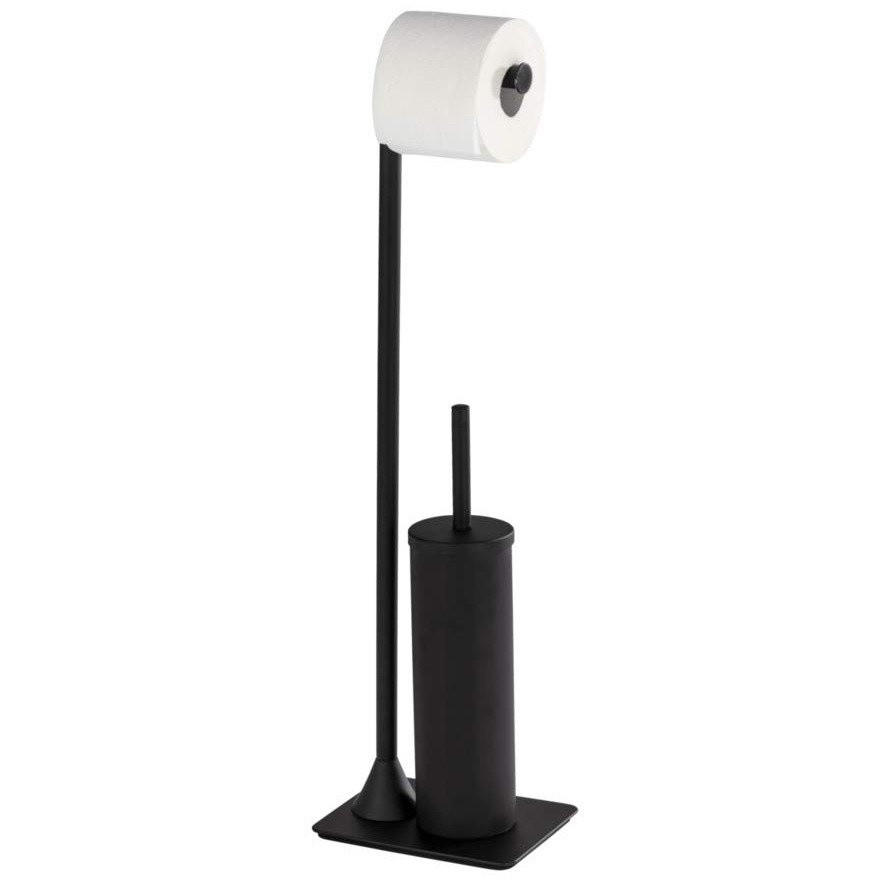 STAND-WC-GARNITUR Hella 15/20/69 cm - Schwarz, Metall (20/69/15cm) - Wenko