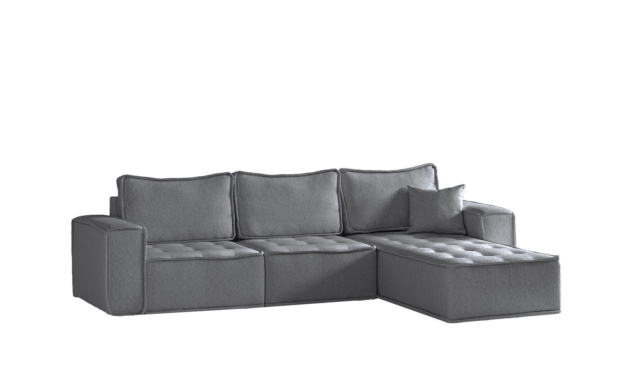 ECKSOFA Sande In Alpine - Anthrazit, Holzwerkstoff/Textil (292/192cm) - Fun Möbel