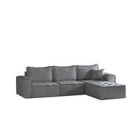 ECKSOFA Sande In Alpine - Anthrazit, Holzwerkstoff/Textil (292/192cm) - Fun Möbel