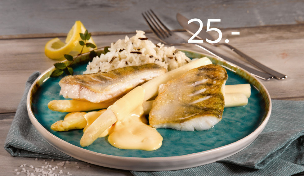 Zanderfilet mit Spargel