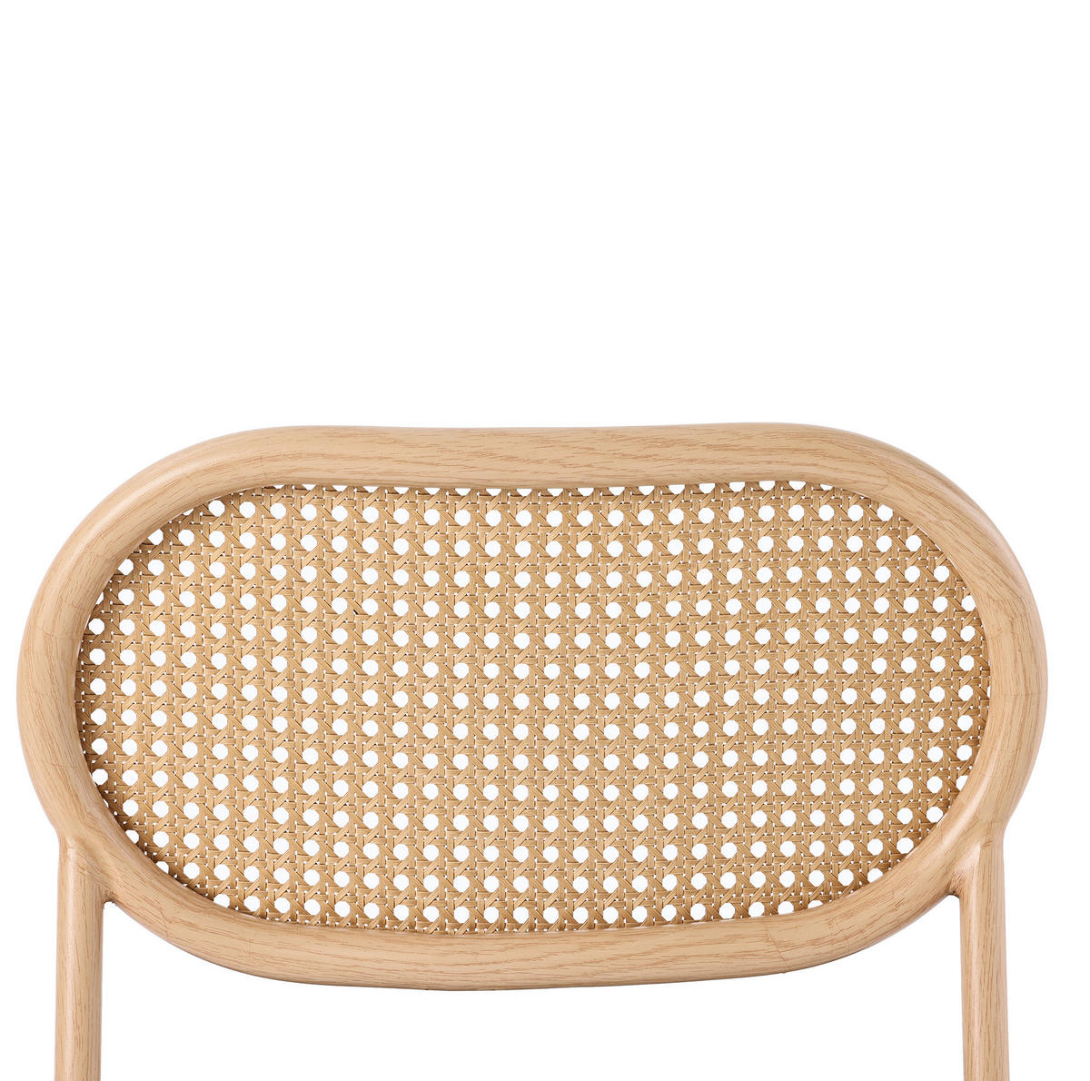 ESSZIMMERSTUHL 2er-Set mit Rattan-Rückenlehne PU Braun - Braun, Metall (43/80/48cm) - Meubliv