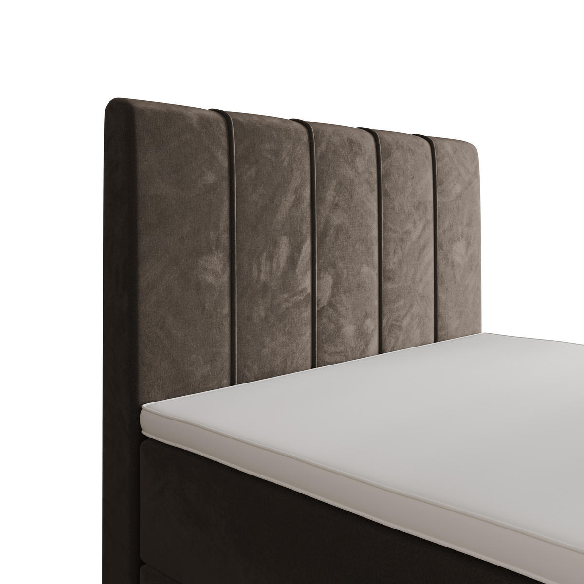 BOXBETT BAHAMA 120x200 Monolith 15, mit Matratze H3, Bonell und Topper, Braun - Braun, Holz/Kunststoff (120/200cm) - Bedante