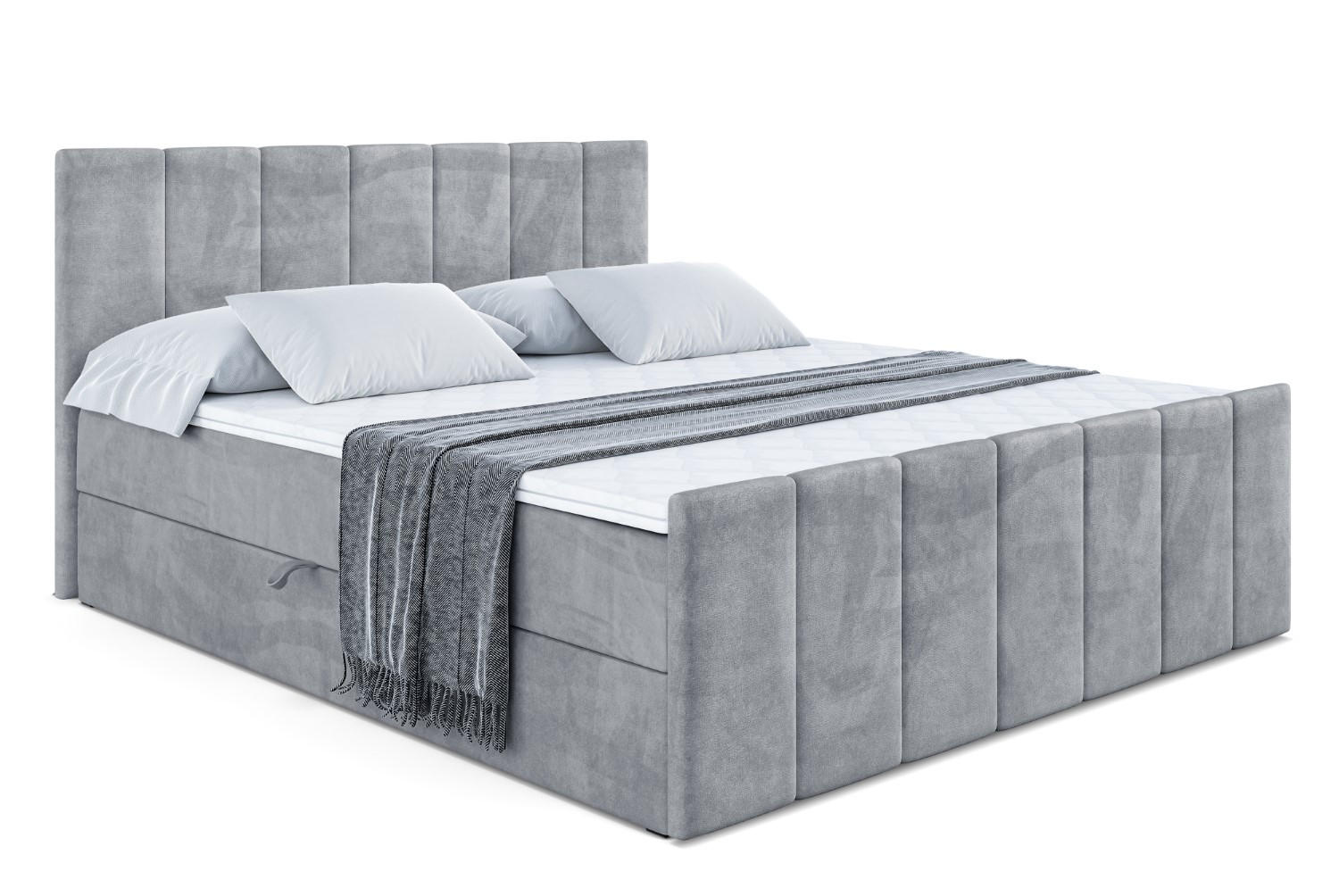 BOXBETT MOETI-Z - 120x200 cm - H4 - Grau - Grau, Holzwerkstoff (120/200cm) - ALTDECOR