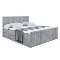 BOXBETT MOETI-Z - 120x200 cm - H4 - Grau - Grau, Holzwerkstoff (120/200cm) - ALTDECOR