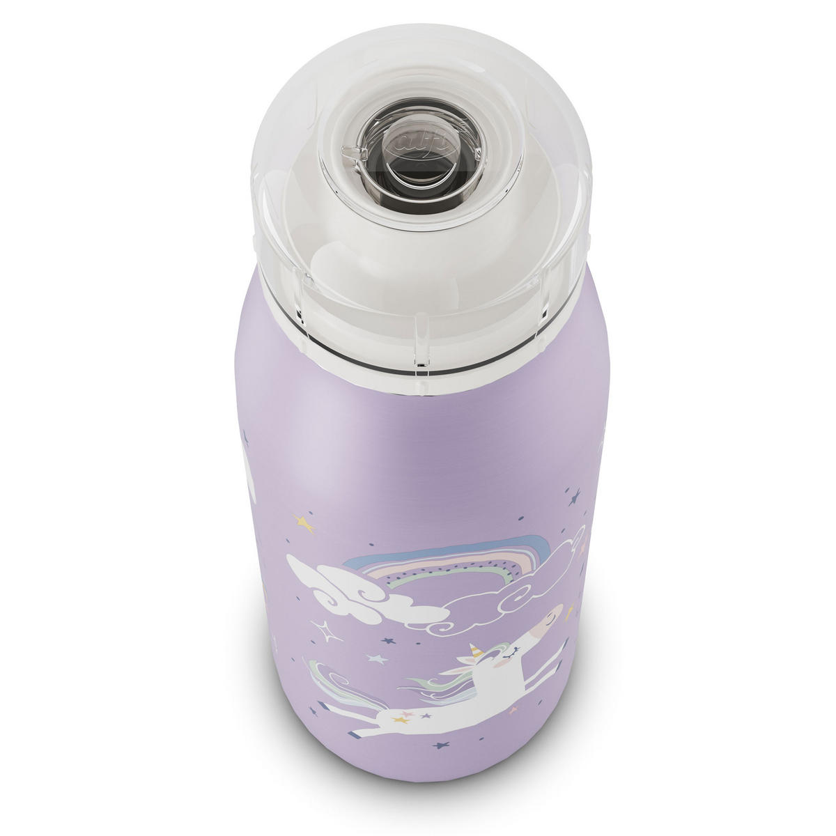 ISOLIER-TRINKFLASCHE KIDS ISO BOTTLE unique unicorns 350 ml - Flieder/Weiß, Metall (0.35L) - Alfi