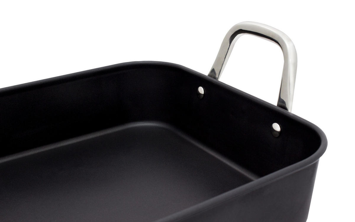 AUFLAUFFORM Pura, Carbonstahl, geeignet für Induktion, 5 Liter - Schwarz, Metall (28.5/40/12.5cm) - KOPF