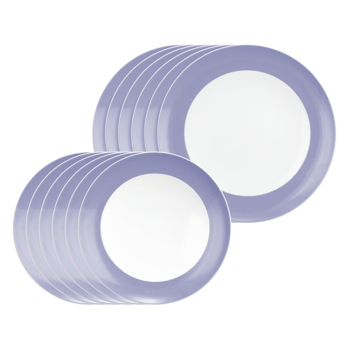 TAFELSERVICE Liberty Pure Colors Grape Purple 12er Set - Lila, Keramik (1/1/1cm) - Seltmann Weiden