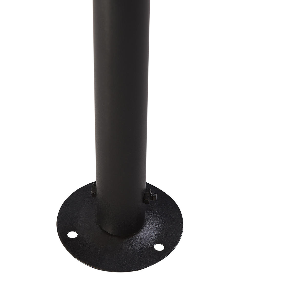PAVILLON Stahl graphitgrau ⌀ 350 cm Portel - Schwarz/Grau, Metall (350/270/350cm) - Beliani