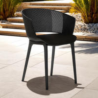 GARTENSTÜHLE OLINDO 4ER-SET - Schwarz, Textil (43/81/47cm) - IDIMEX