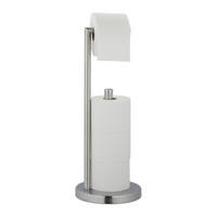 TOILETTENPAPIERHALTER - Silberfarben, Metall (20.5/53/20.5cm) - Relaxdays