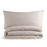 BETTWÄSCHE Musselin, 100% Baumwolle, 155/220 cm & 40/80 cm, Grau - Grau, Textil (155/220cm) - Blumtal