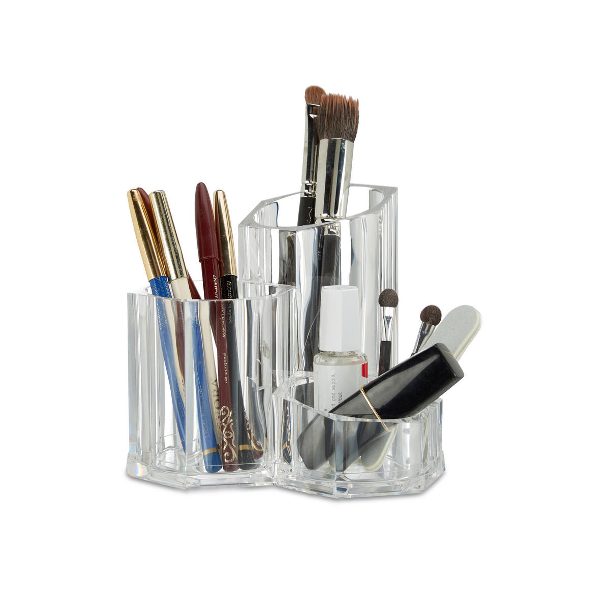 PINSELHALTER - Transparent, Kunststoff (13/12/13.5cm) - Relaxdays