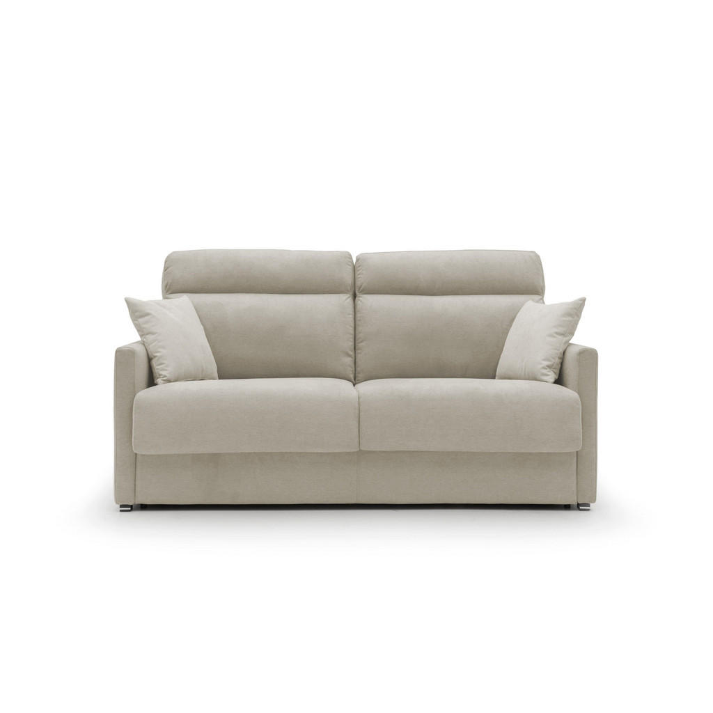 Thumbnail - Divani.store Schlafsofa, Creme, Textil, 196x102x97 cm, Wohnzimmer, Sofas & Couches, Schlafsofas