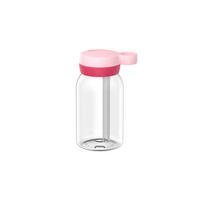 TRINKFLASCHE MIT TRINKHALM Campus Cool Pink 450 ml - Rosa, Kunststoff (450L) - Mepal