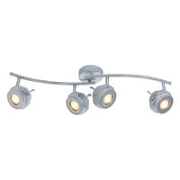 LED DECKENLEUCHTE Metall Grau Antik - Grau, Metall (64/14/16cm) - Globo Lighting