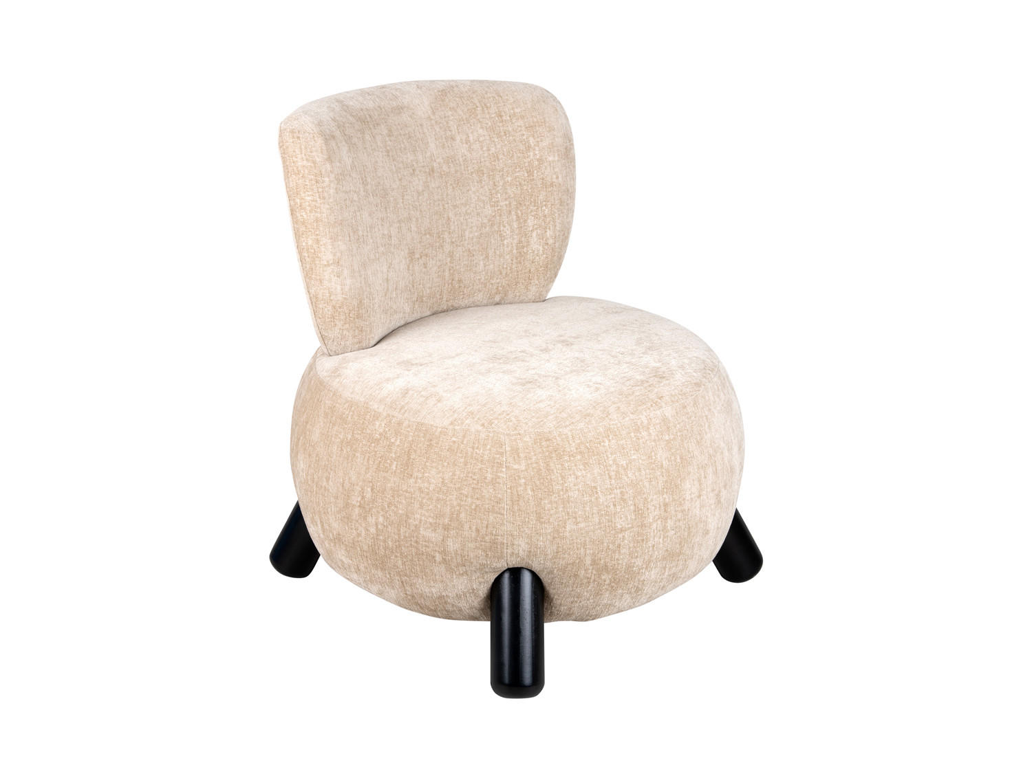 SESSEL Busto Braun 74/74/74 cm - Beige, Kunststoff (74/74/74cm) - Leitmotiv