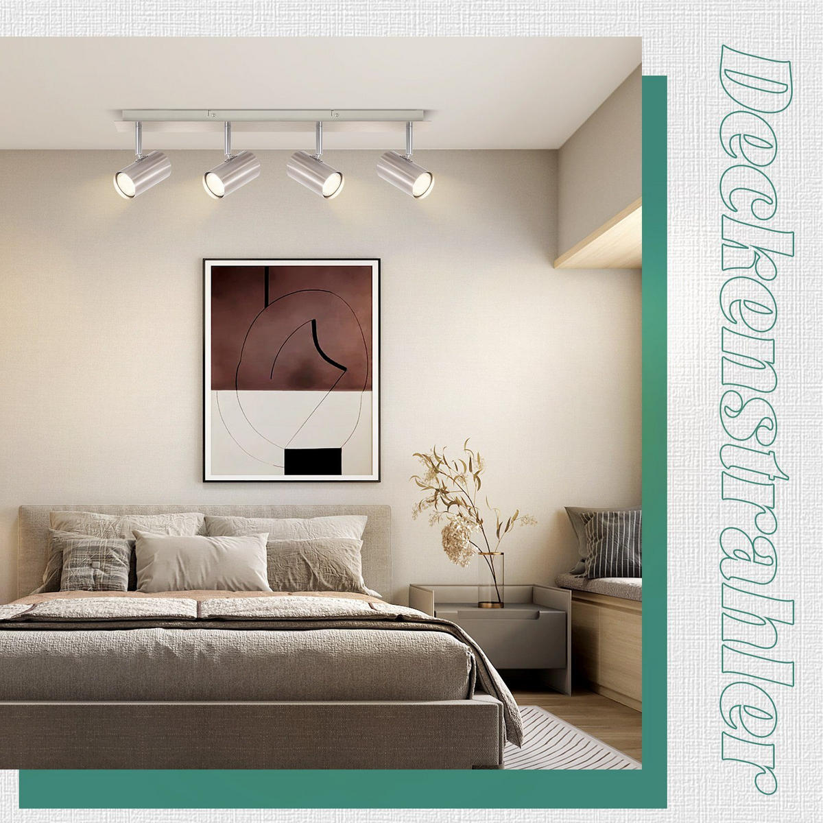 STRAHLER Ingrid 4-flammig 62/6/17 cm - Silberfarben, Metall (62/6/17cm) - Nettlife