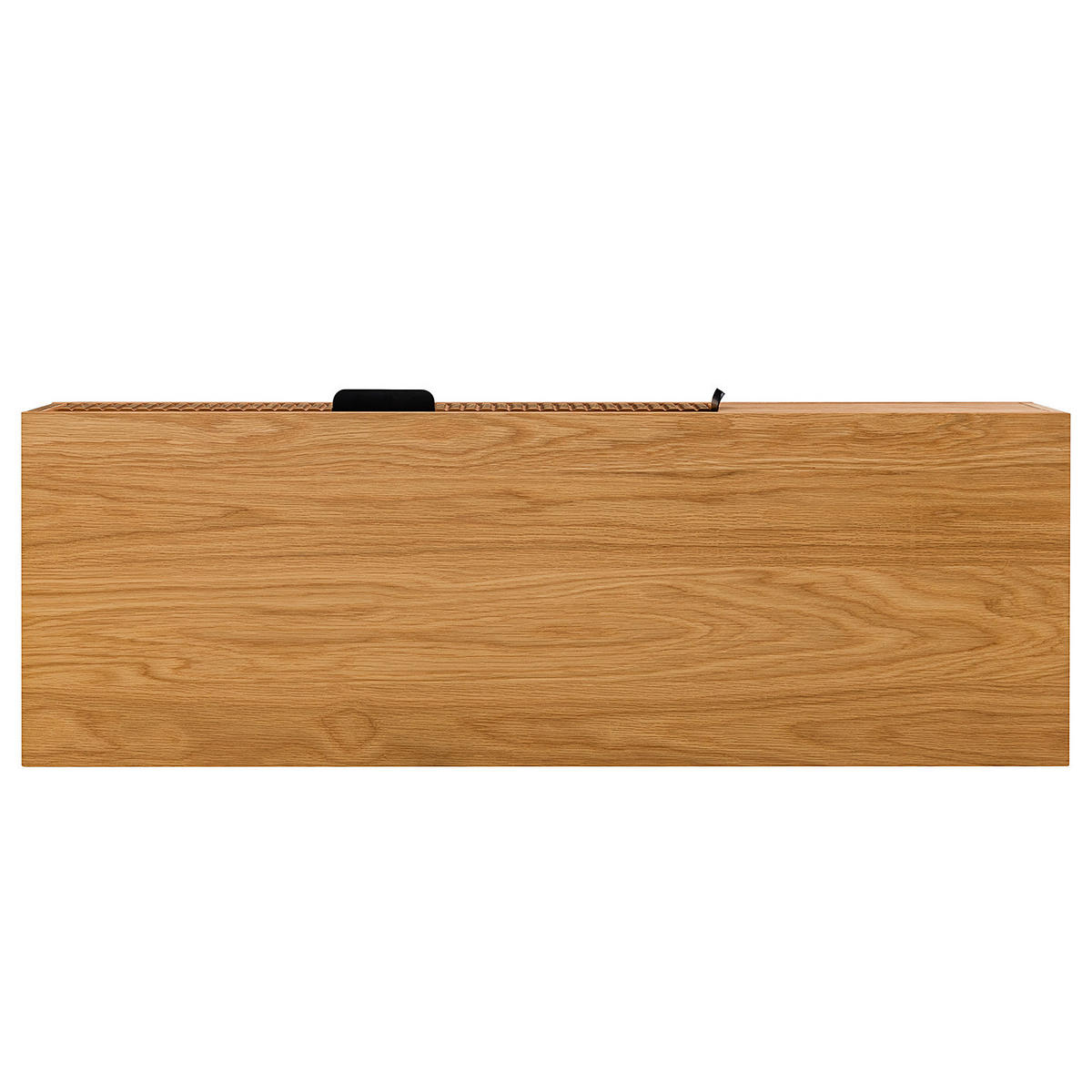 TV-LOWBOARD KNIVS - 120 CM - Eichefarben/Schwarz, Holzwerkstoff (120/50/40cm) - home24