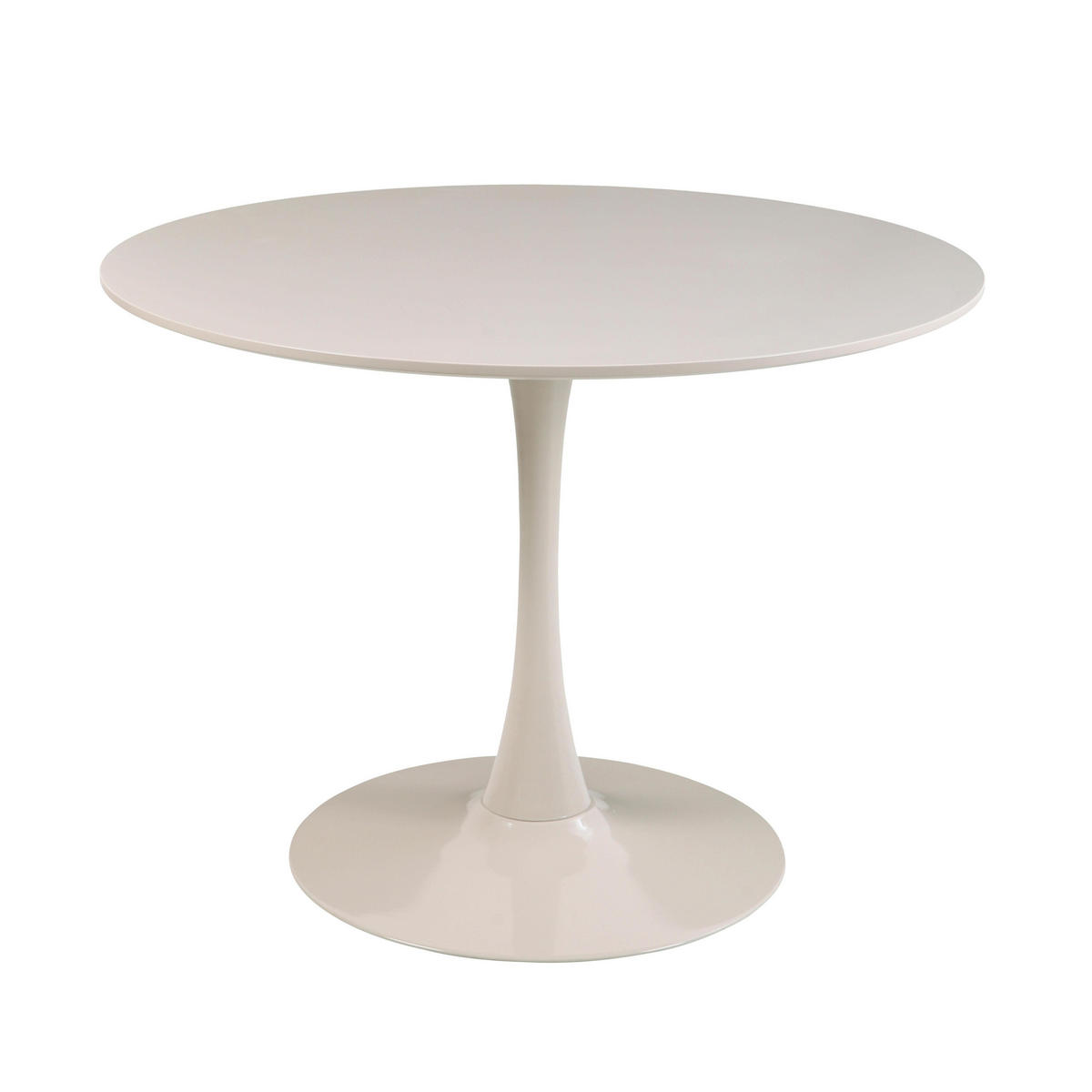 ESSTISCH, Beigefarbe - Beige, Holz (100/100/74cm) - Oviala