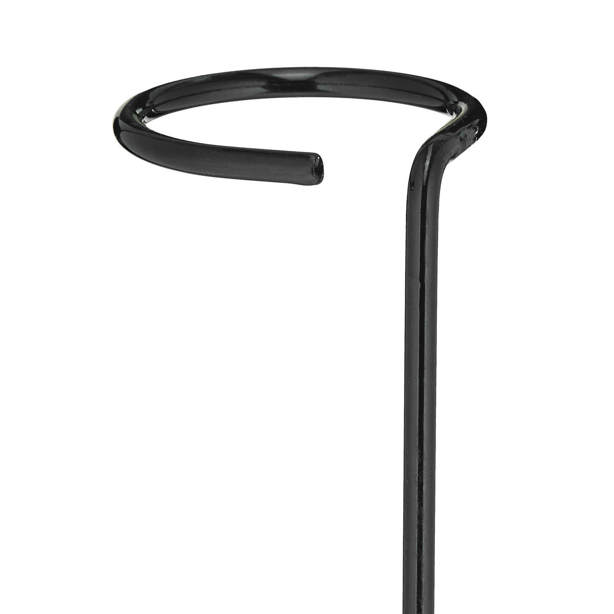 6XPFLANZSTÄBE - Schwarz, Metall (6/80/6cm) - Relaxdays