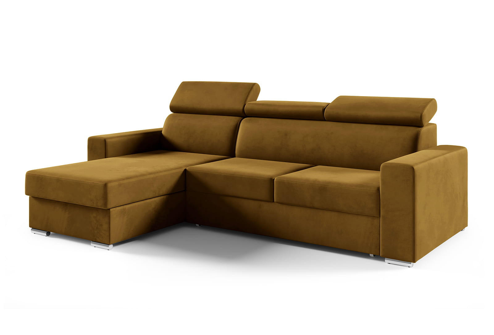 Jerpax Ecksofa Honig, Dunkelgelb 245x170 cm