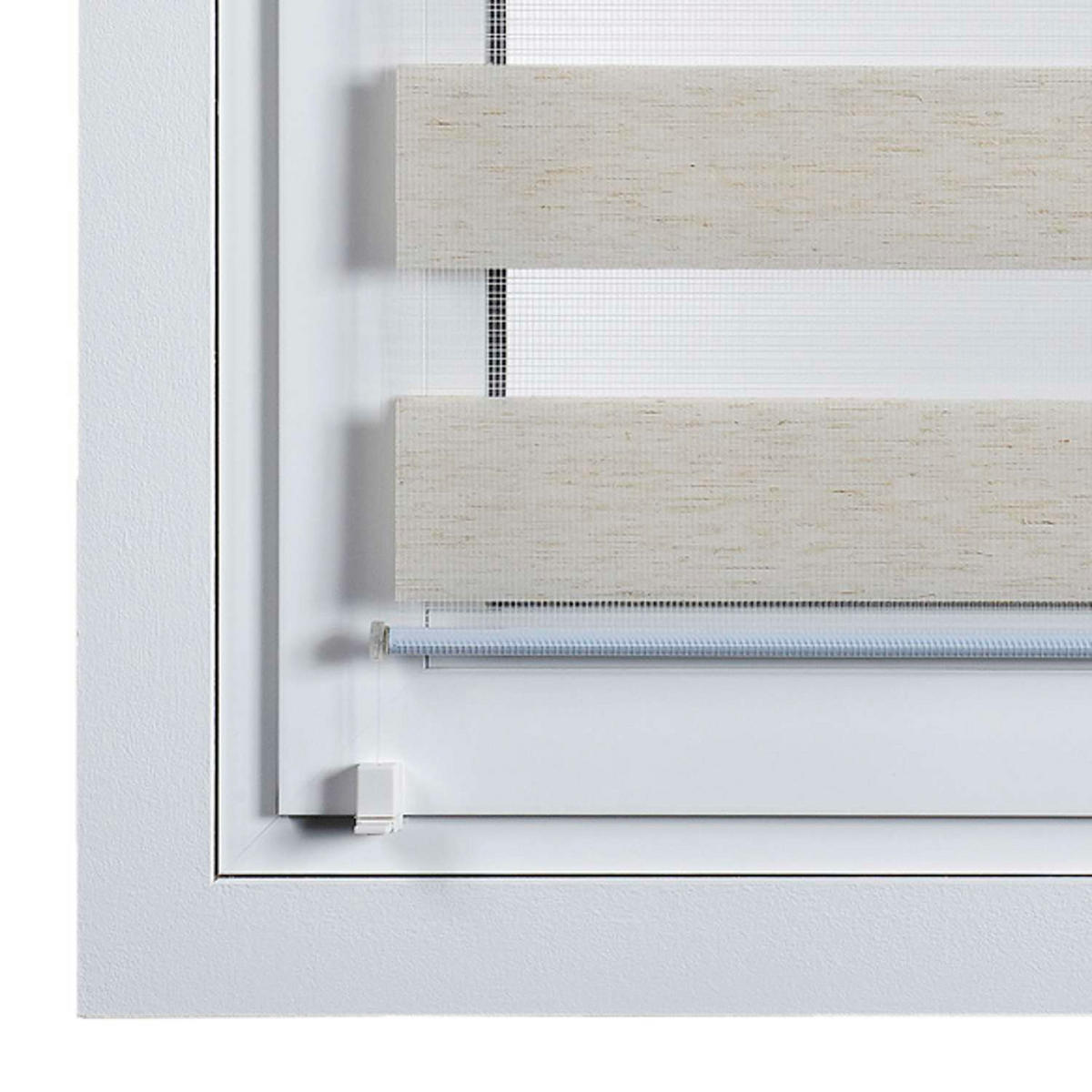 DOPPELROLLO Leinen, 45 cm x 180 cm - Beige, Kunststoff (45/180cm) - STORESDECO