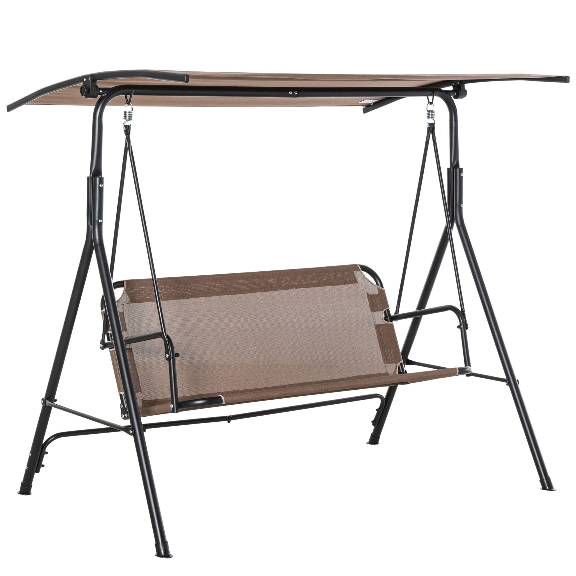 Outsunny Hollywoodschaukel, Braun 110x155x172 cm