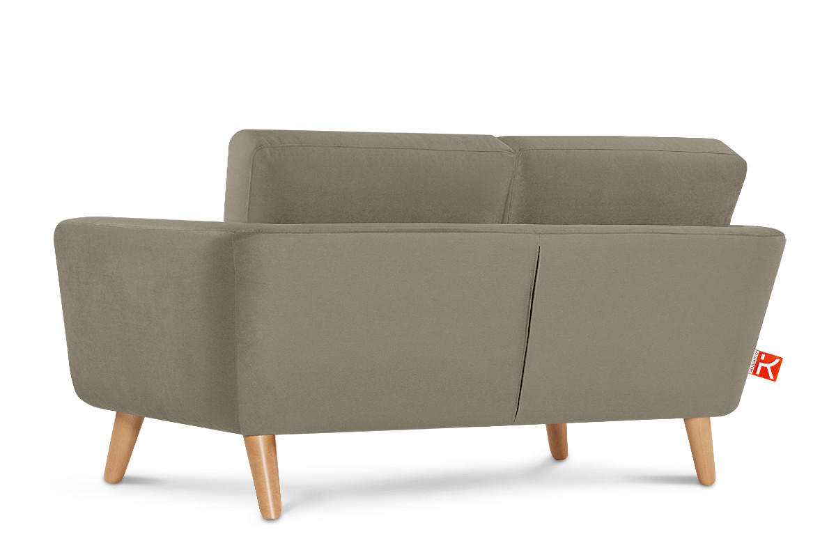 SOFA TAGIO mit Armlehnen, Beige - Beige/Braun, Buchenholz/Textil (153/80/84cm) - KONSIMO®