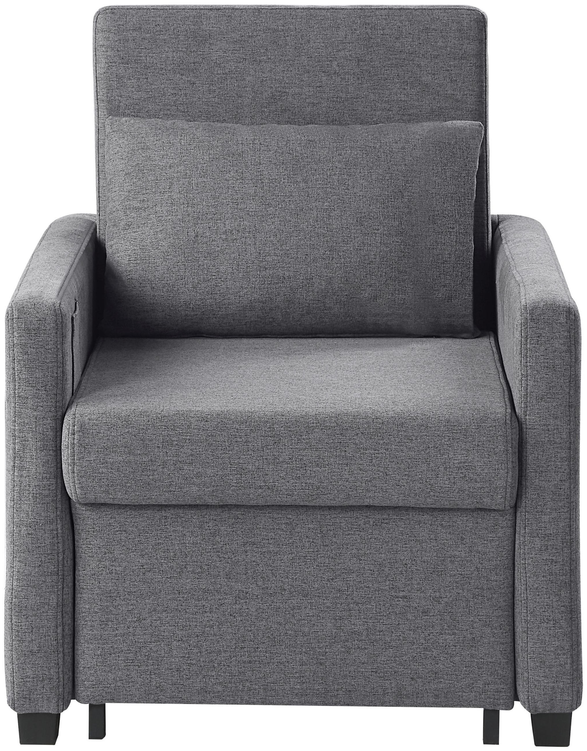 SCHLAFSESSEL Jerry Grau - Grau, Textil (74/89/91cm) - ATLANTIC home collection