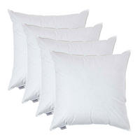 FÜLLKISSEN 4er-Set, Federkissen 80/80 cm - Weiß, Textil (80/80cm) - Homescapes
