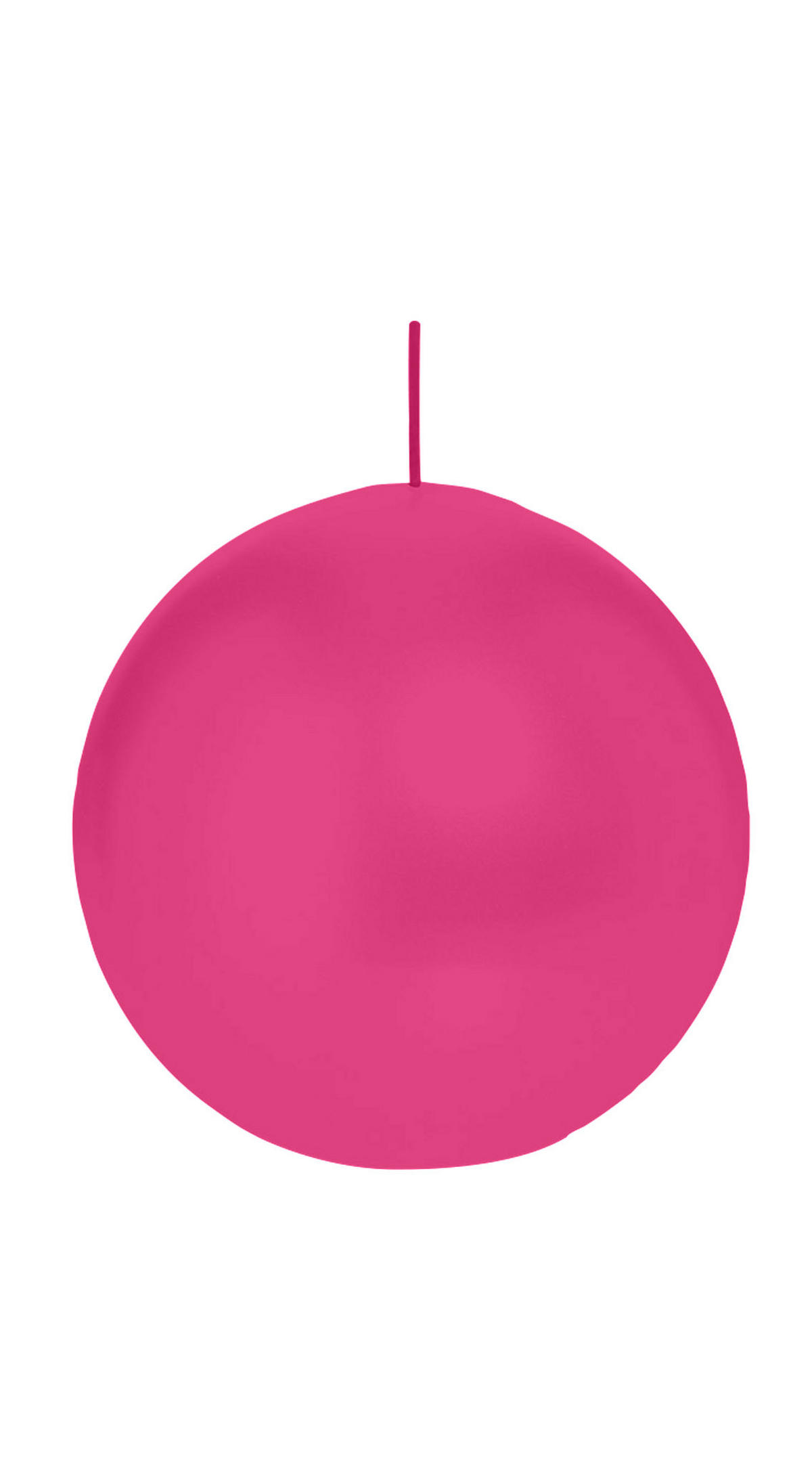 KUGELKERZEN Pink Ø 100 mm, 6 Stück - Pink, Paraffin (10/10/10cm) - Wiedemann Kerzen