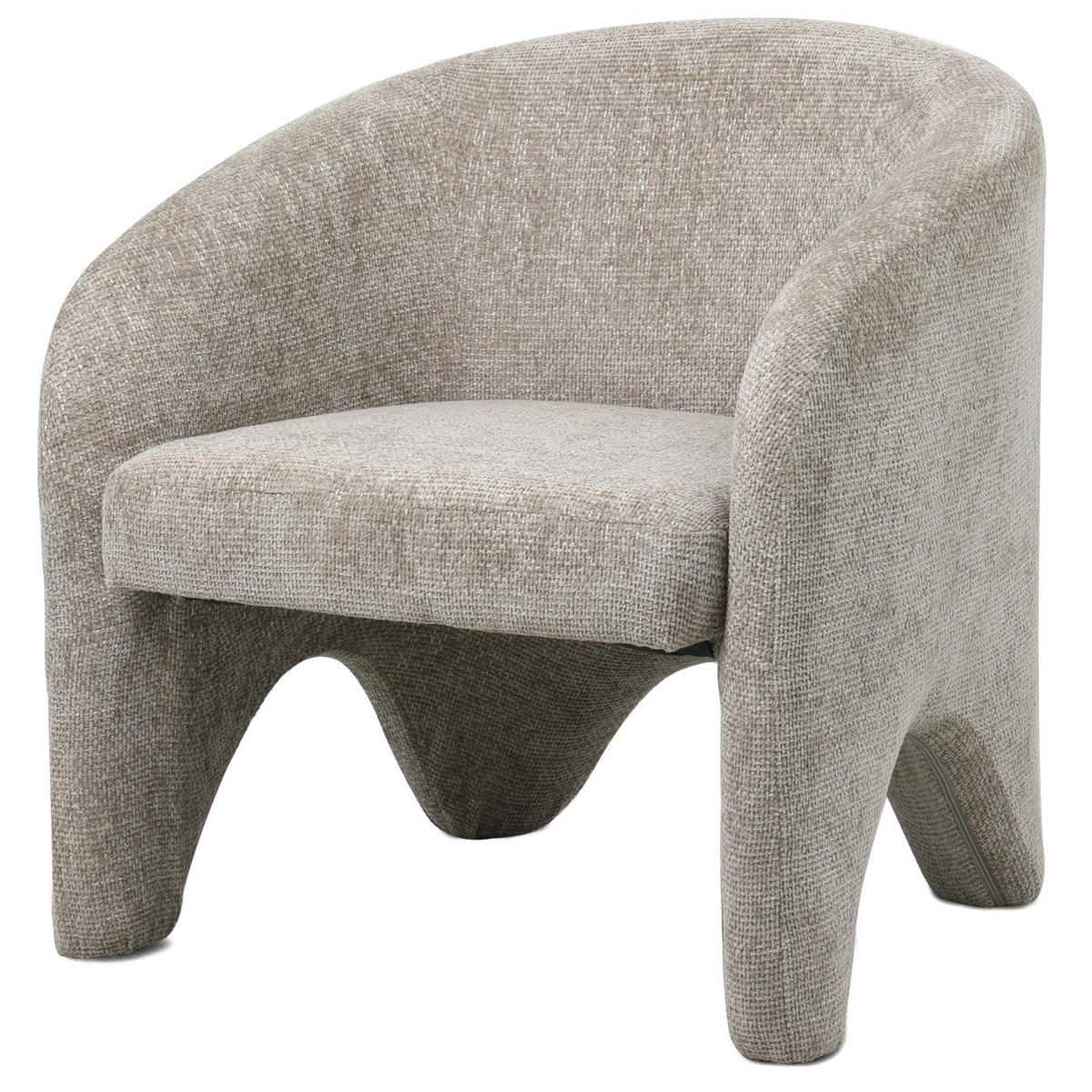 SESSEL aus Stoff, beige - Beige, Textil (74/75/73cm) - Giga Meubel