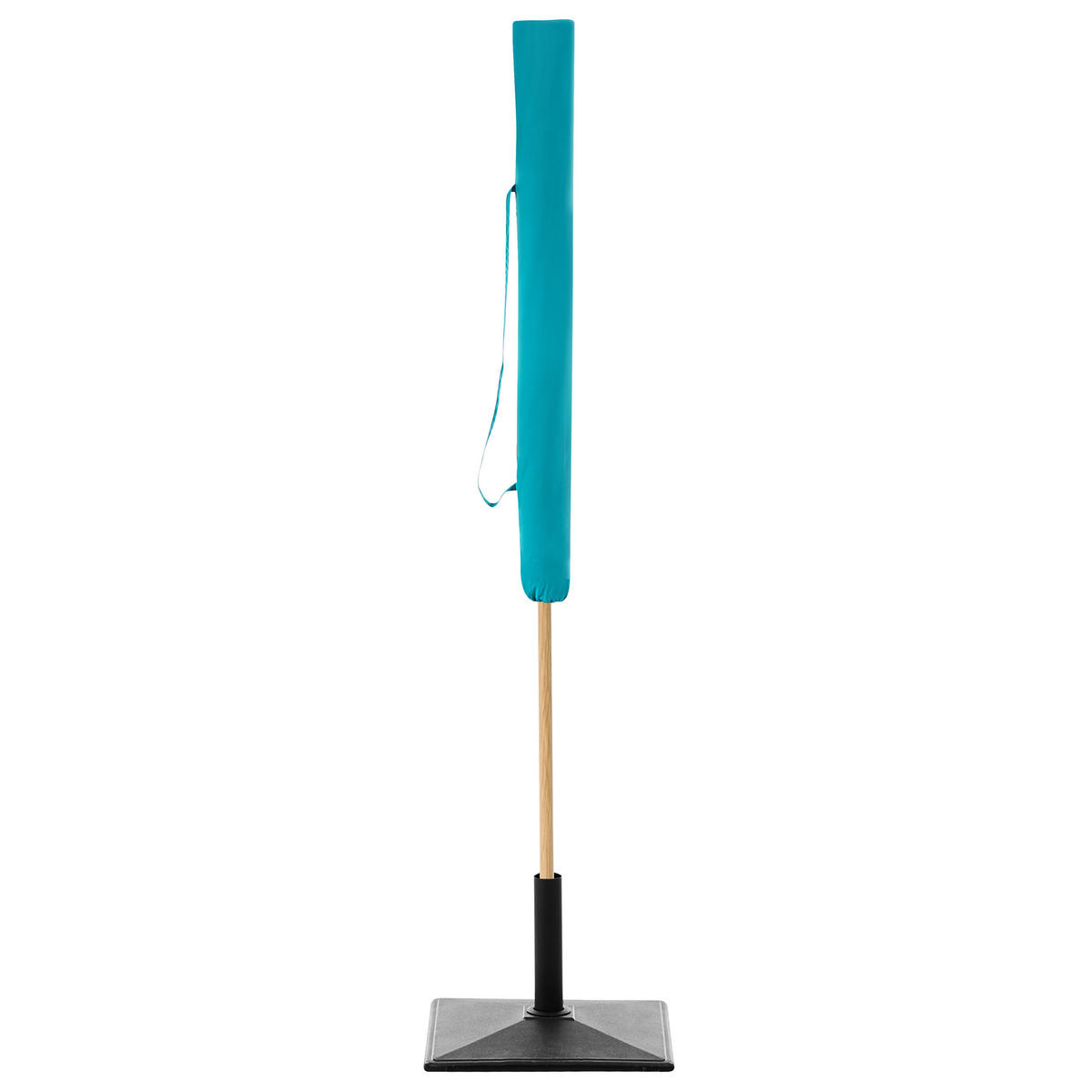 VELKÝ SLUNEČNÍK 232 cm Tyrkysový Sestriere - bílá/modrá, textil (232/232cm) - Beliani