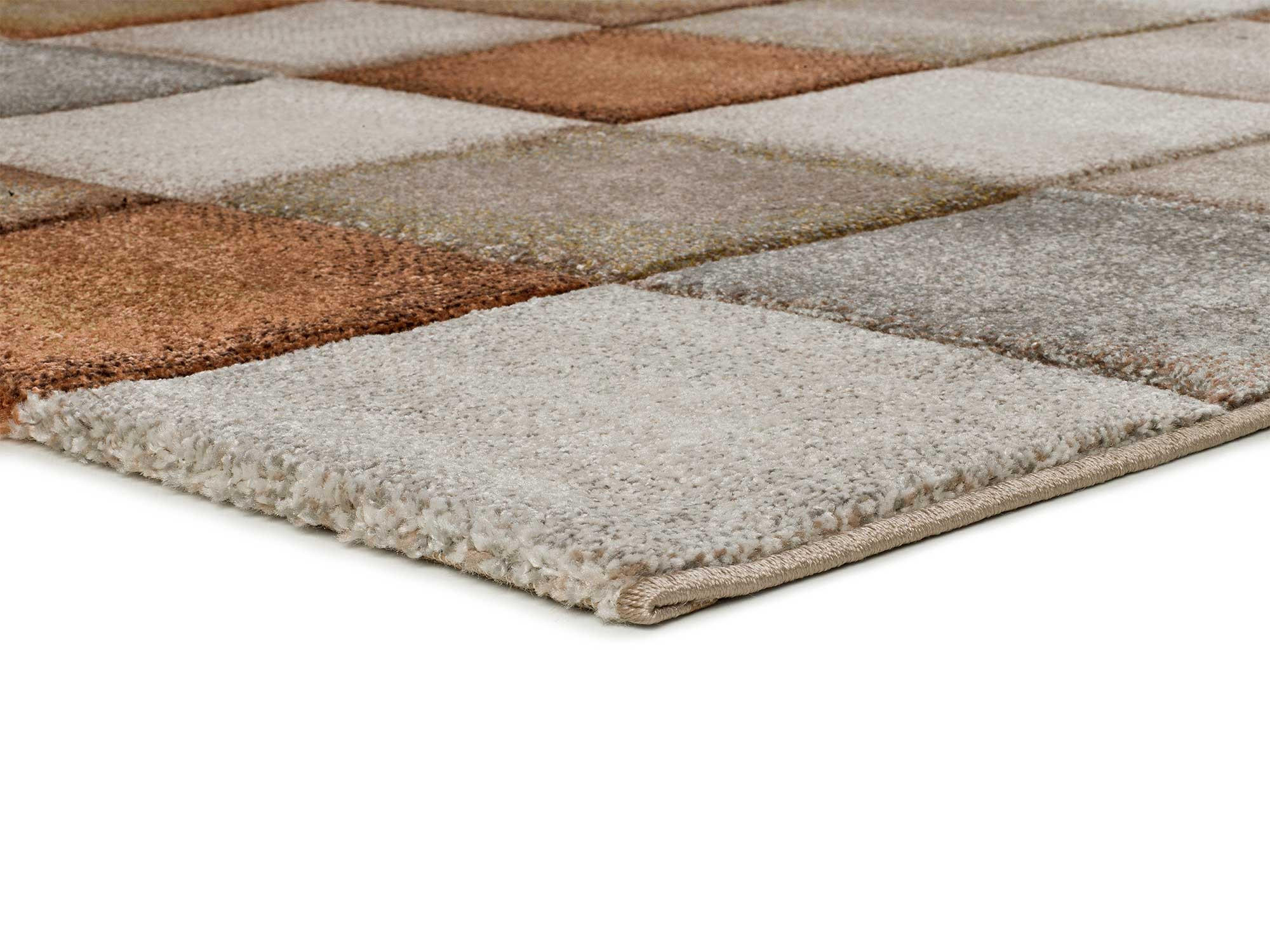WEBTEPPICH Rostfarbe Lena 120/170 cm - Currygelb, Naturmaterialien/Textil (120/170cm) - Atticgo