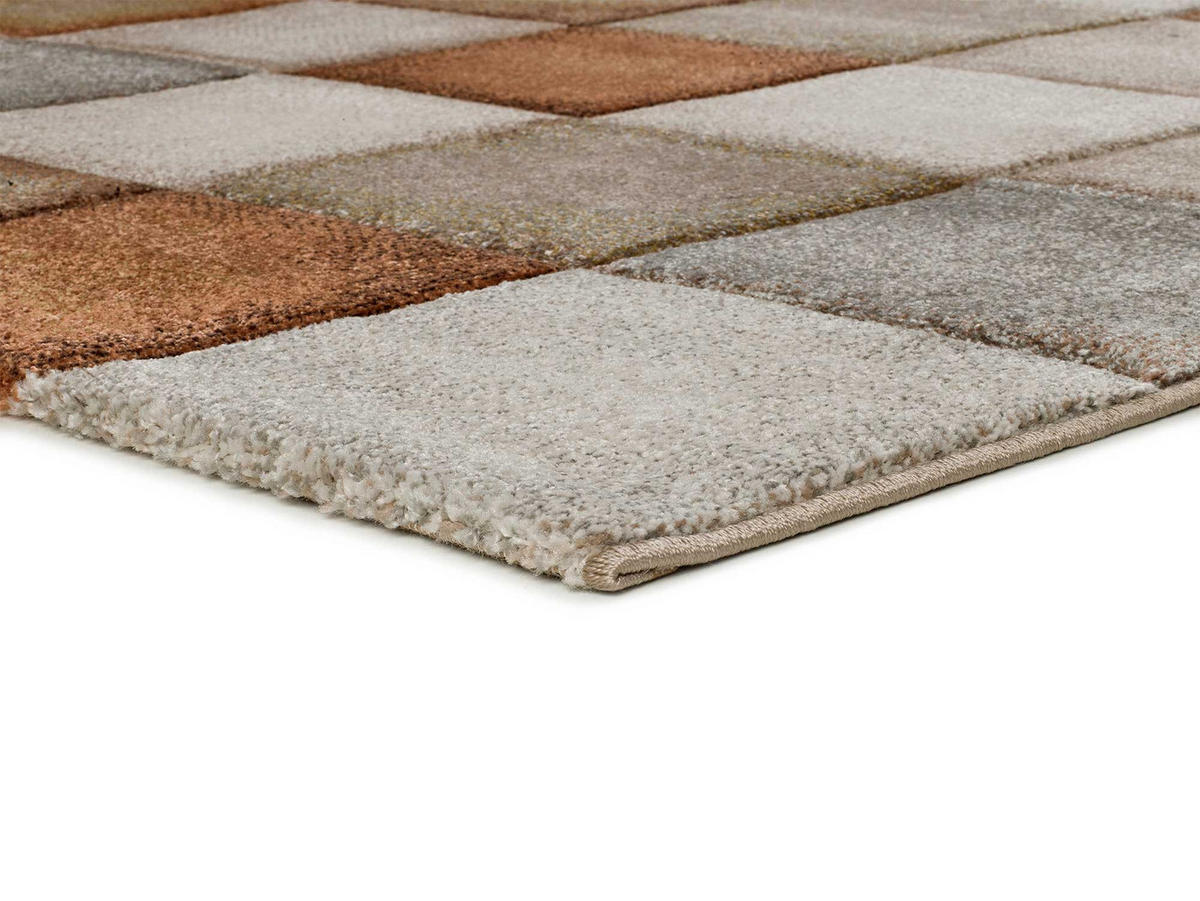 WEBTEPPICH Rostfarbe Lena 80/150 cm - Currygelb, Naturmaterialien/Textil (80/150cm) - Atticgo