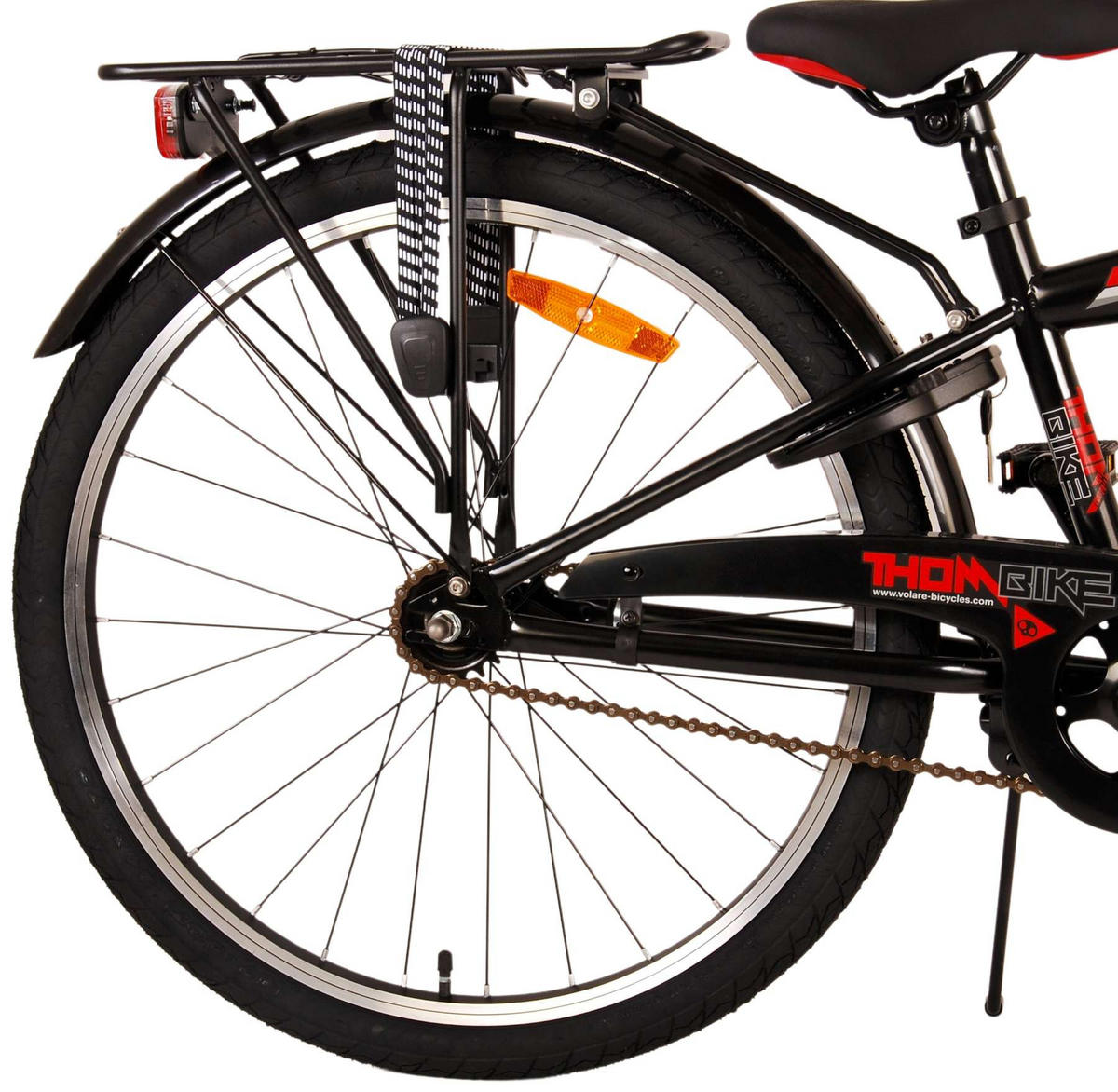 KINDERFAHRRAD Thornbike - Jungen - Rücktritt + Handbremse - 24 Zoll - Rot - Rot, Metall (61cm) - TPFSports