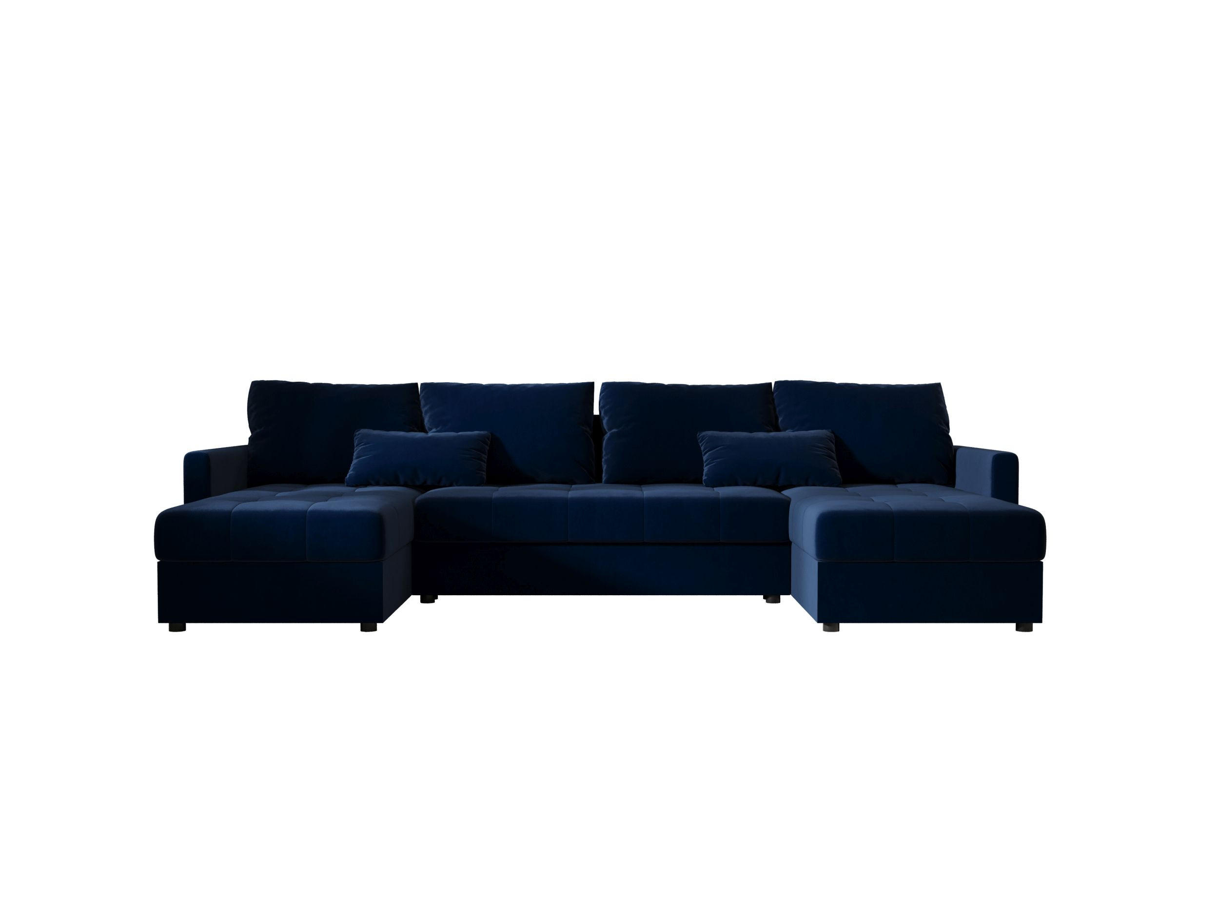 ECKSOFA MOS U BIS Itaka 11 mit Schlaffunktion - Dunkelblau, Textil (285/85/140cm) - Bedante