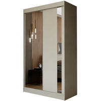 SCHWEBETÜRENSCHRANK GRAZIA 120/216/61 cm 2-türig mit Spiegel Kaschmir - Kaschmir, Holzwerkstoff (120/216/61cm) - MASSENO
