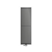 BADHEIZKÖRPER Stella 480x1600 mm Anthrazit mit Ventil Universal - Anthrazit, Metall (48/160/5cm) - LuxeBath