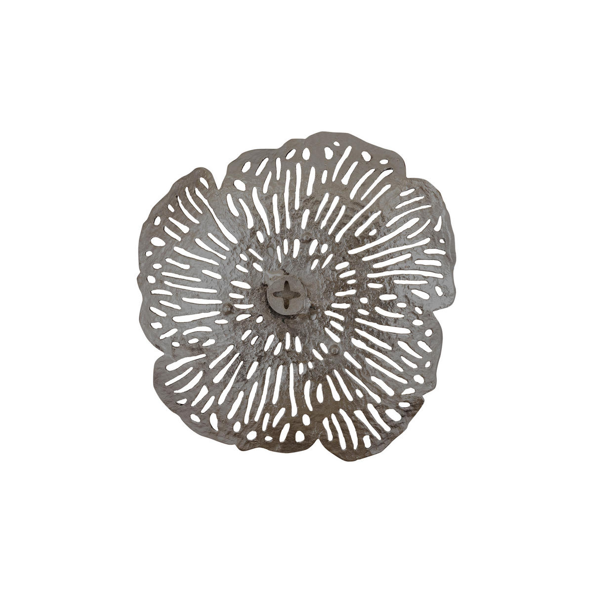 WANDPANEEL Ryhann Silber 38/37/8cm - Silberfarben, Metall (37/8/38cm) - PTMD Collection