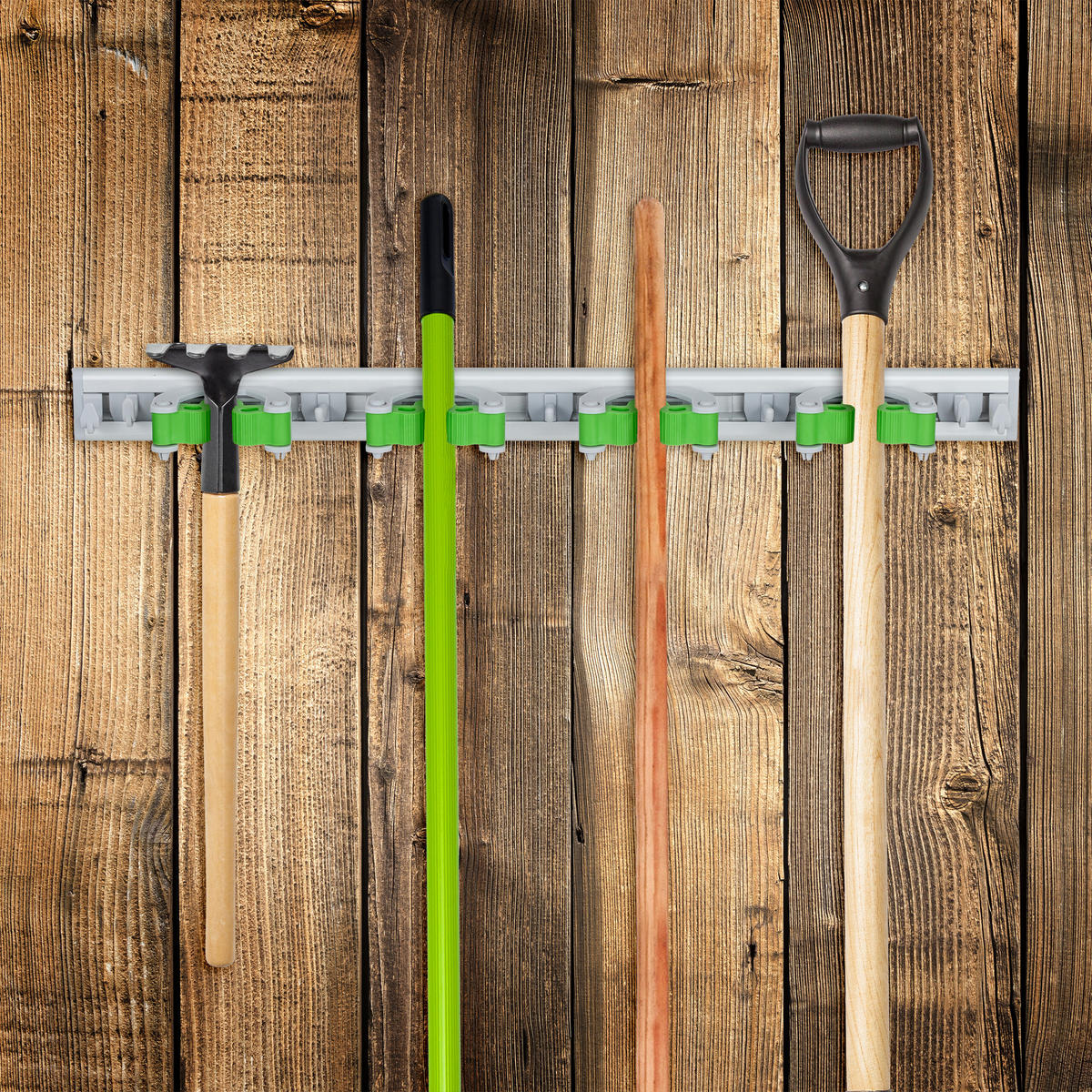 2XGERÄTEHALTER - Multicolor, Kunststoff/Metall (50/4/5cm) - Relaxdays