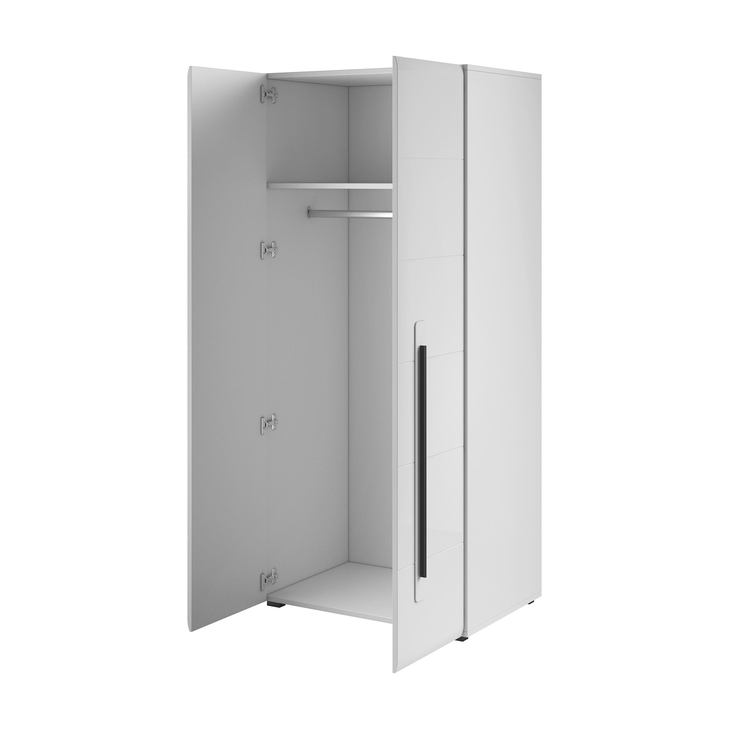 DREHTÜRENSCHRANK TULLIA 90/204/60 cm 2-türig Eichefarben - Eichefarben, Holzwerkstoff (90/204/60cm) - MASSENO