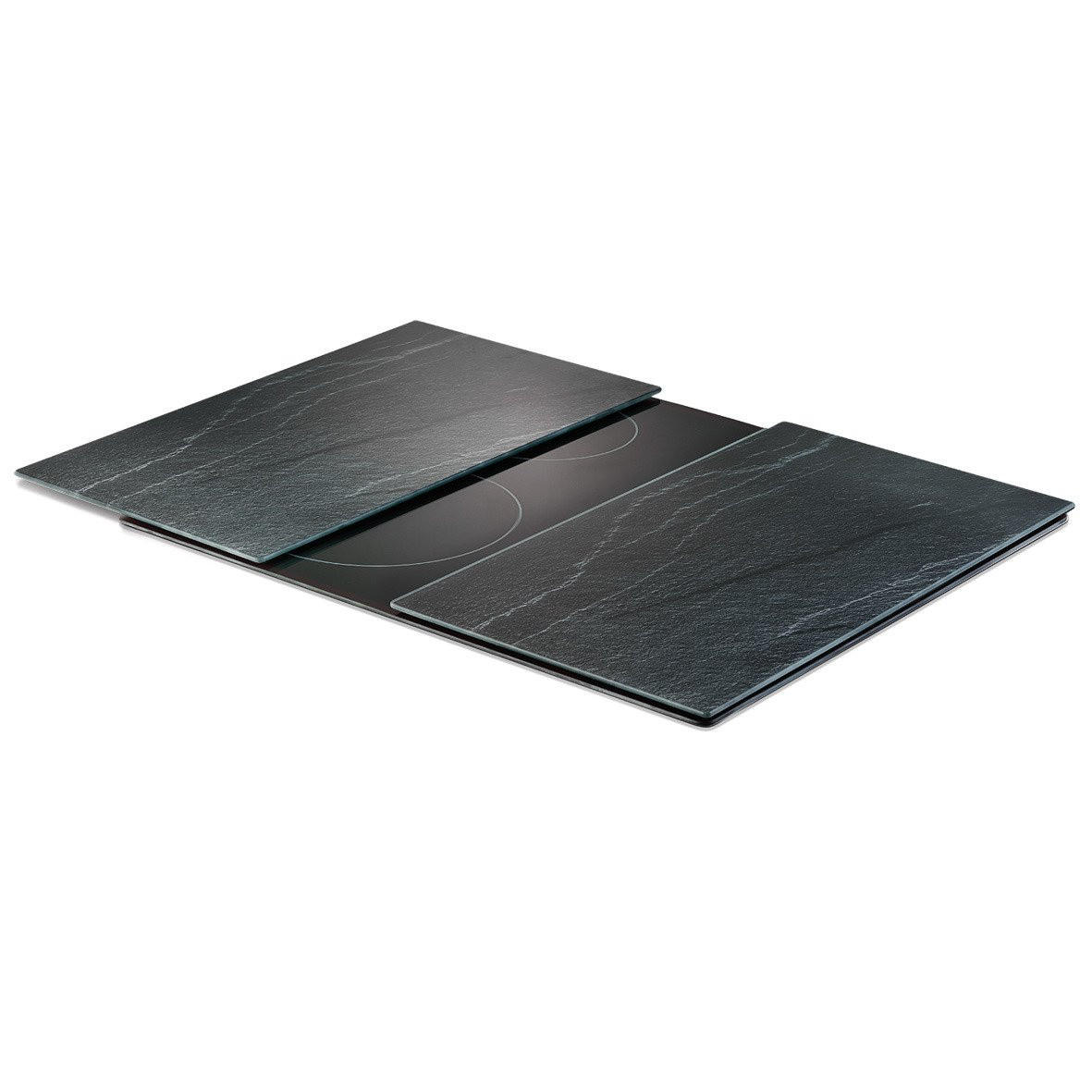 Zeller Glasplatte Anthrazit 30x0.5x52 cm