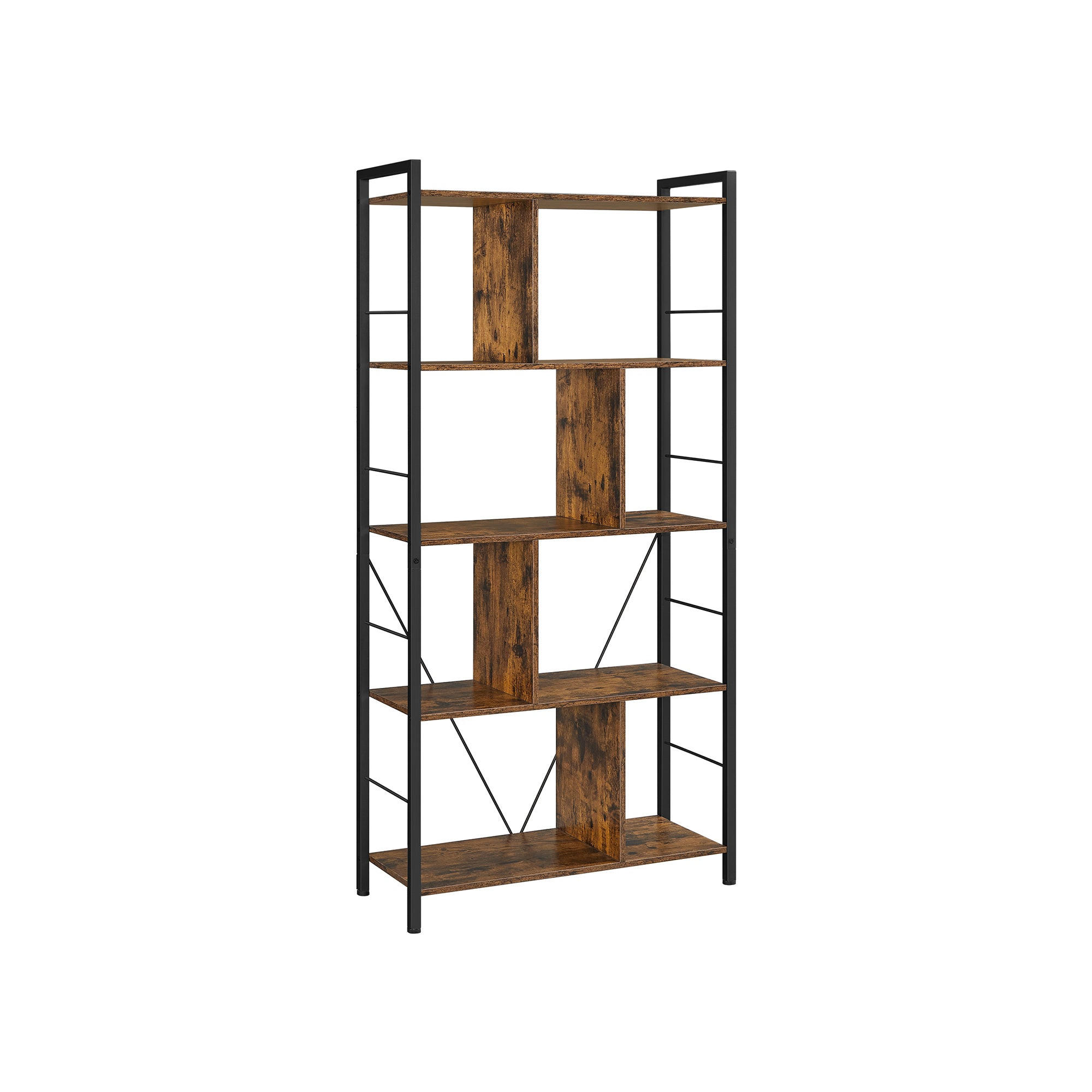 Hansiro Bücherregal Braun 30x150x74 cm