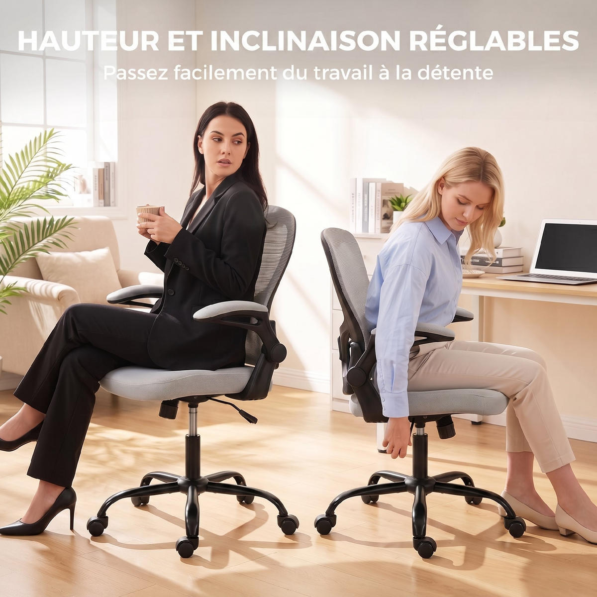BÜROSTUHL Hellgrau 62.0/58.0/110.5 cm - Hellgrau, Textil (58/110.5/62cm)
